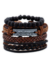 Believe Leather Bracelet