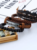 Believe Leather Bracelet