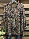 Leopard V-Neck Tee