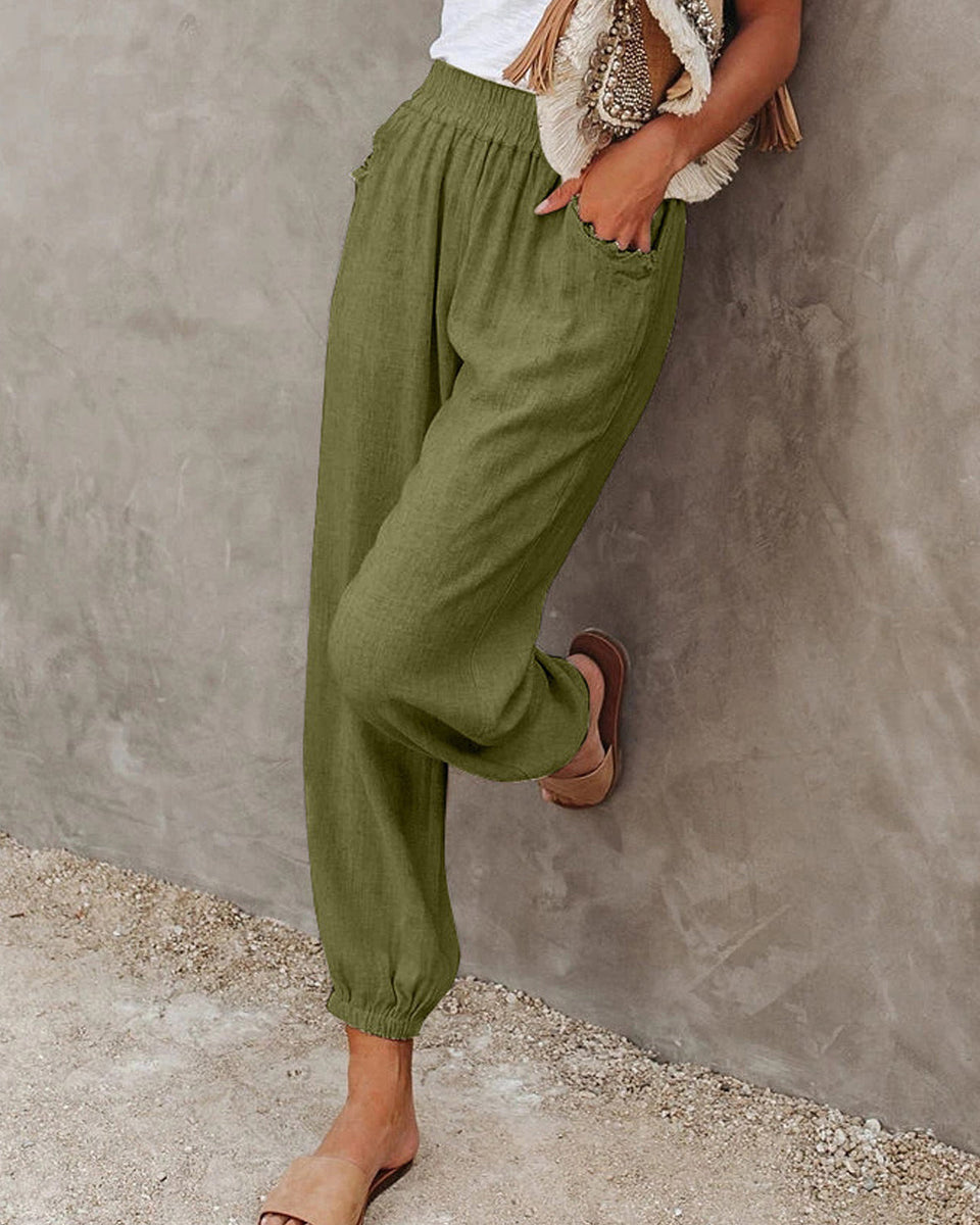 Prettybeautie Solid Jogger Pants