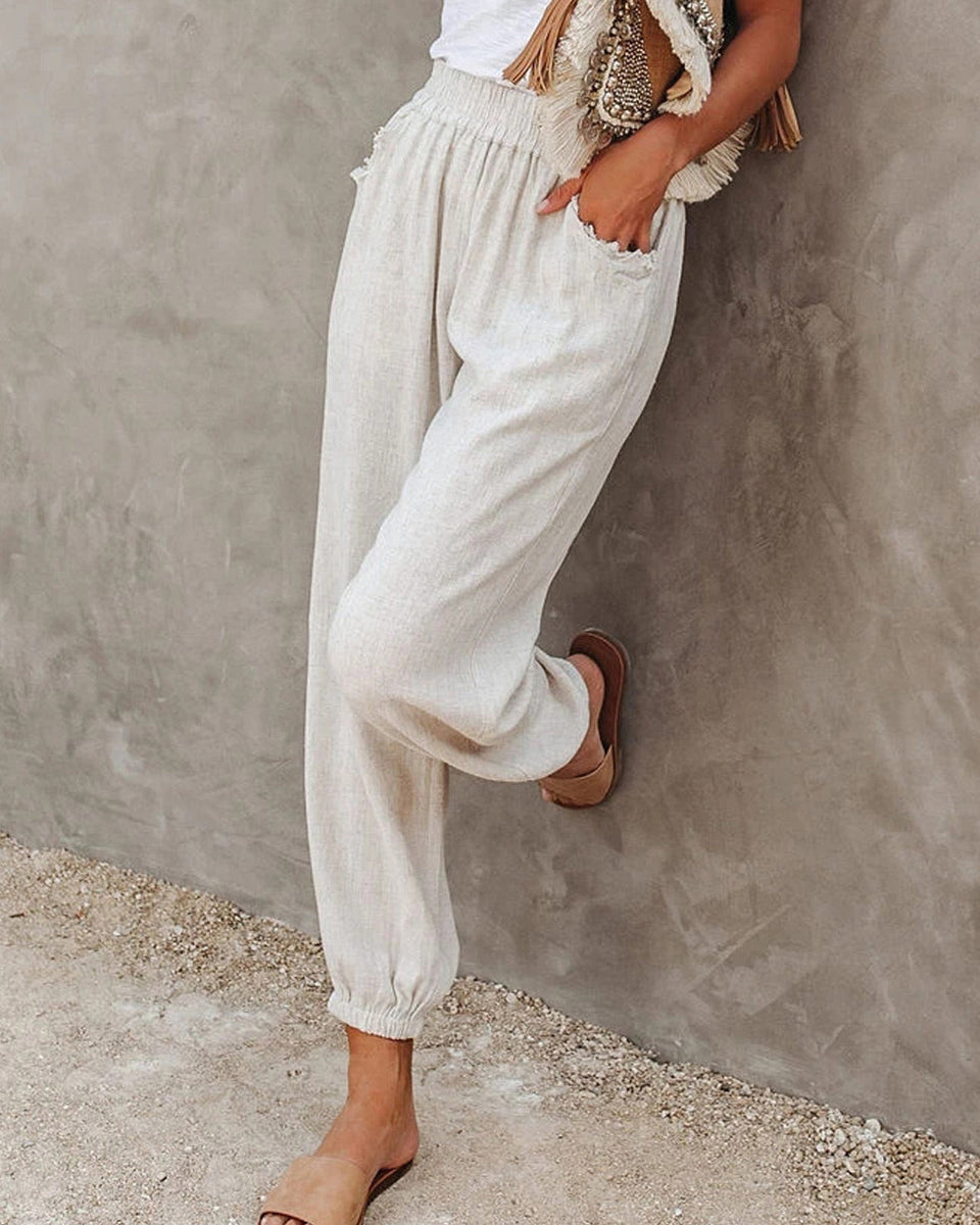 Prettybeautie Solid Jogger Pants