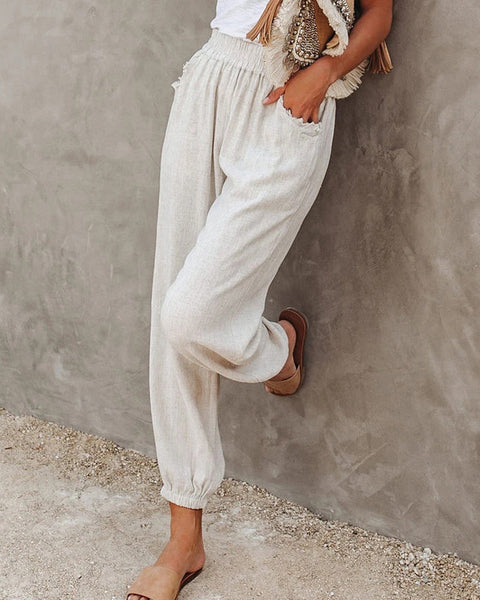 Prettybeautie Solid Jogger Pants