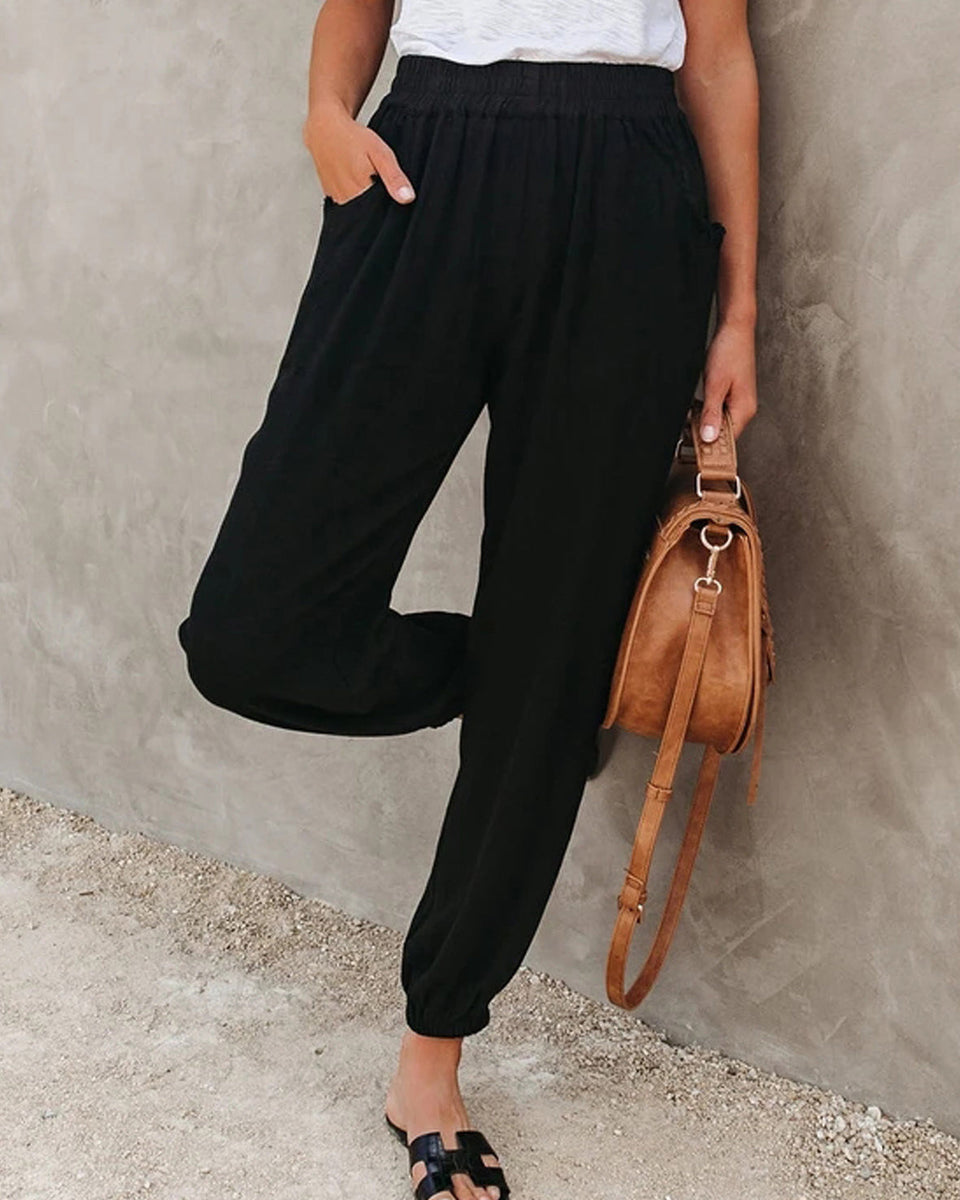 Prettybeautie Solid Jogger Pants