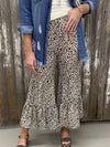 Prettybeautie Leopard Ruffle Pants