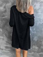 Button Front Long Cardigan