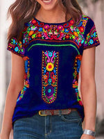 Printed Round-Neck Tee