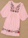 Embroidery V-Neck Dress