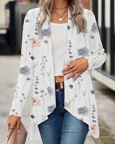 Printed Open-Front Duster