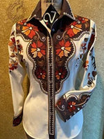 Printed Button-Front Shirt