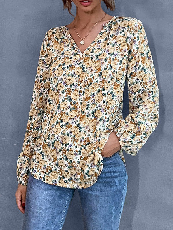 Boho Puff-Sleeve Blouse – Prettybeautie