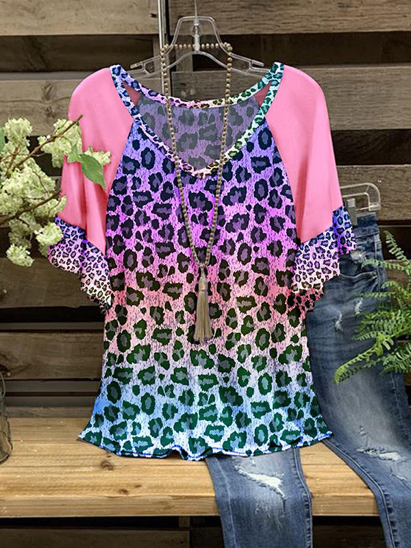 Leopard V-Neck Tee