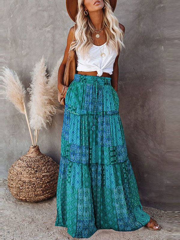 Prettybeautie Boho Skirt