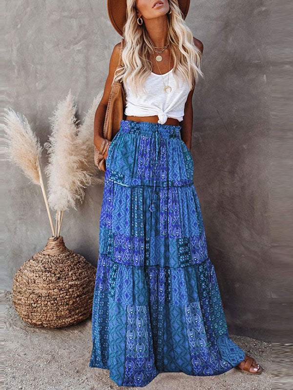 Prettybeautie Boho Skirt