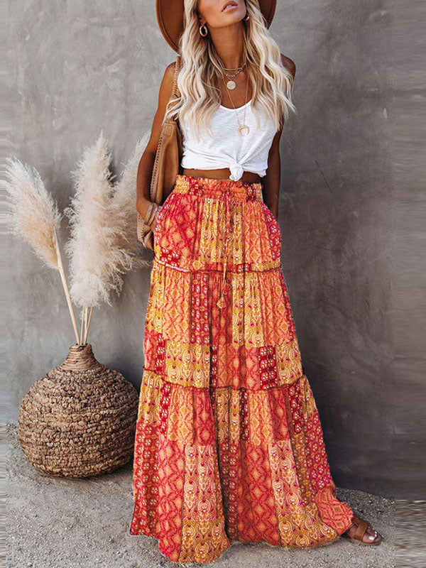 Prettybeautie Boho Skirt