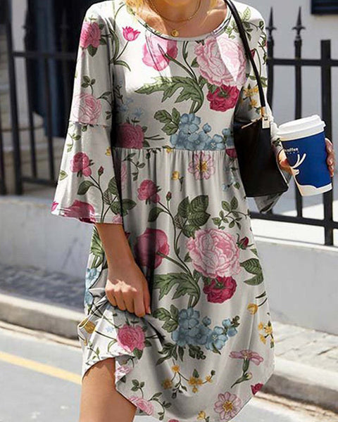 Prettybeautie Printed Tee Dress