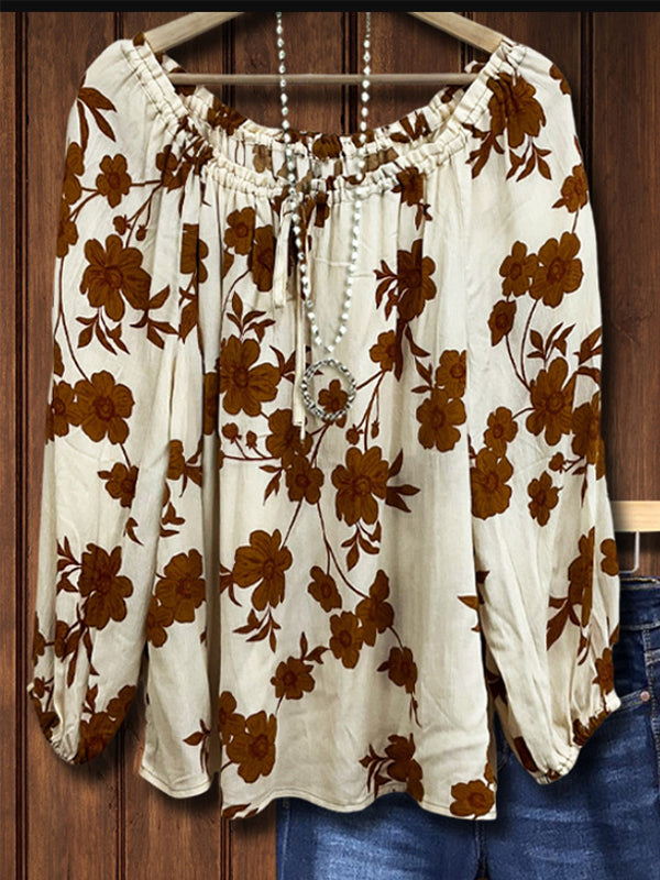 Prettybeautie Printed Tied Blouse