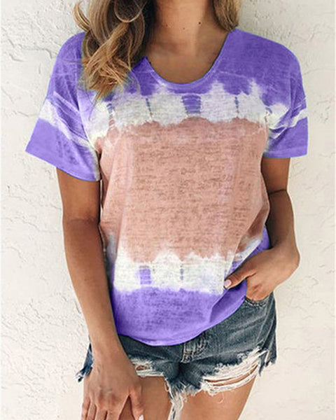 Printed Round-Neck Tee