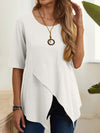 Solid Asymmetric Tee