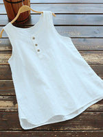 Button Front Tank Top