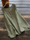 Button Front Tank Top