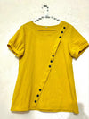 Round-Neck Button Tee