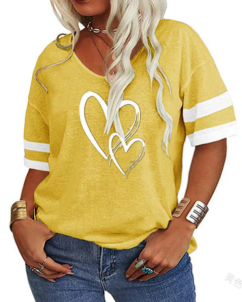 Heart V-Neck Tee