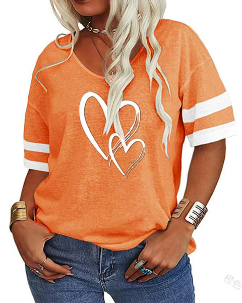Heart V-Neck Tee