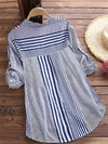 Stripe Button-Front Shirt