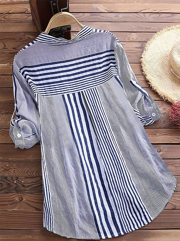 Stripe Button-Front Shirt