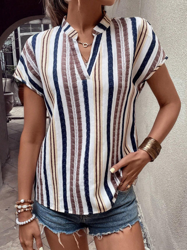 Stripe V-Neck Shirt