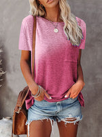 Ombre Tee With Pocket