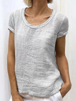 Solid Round-Neck Tee