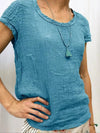 Solid Round-Neck Tee