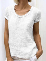 Solid Round-Neck Tee