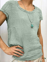 Solid Round-Neck Tee