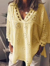 V-Neck Lace Blouse