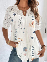 Lace Combo Printed Shirt