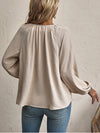 V-Neck Tied Blouse