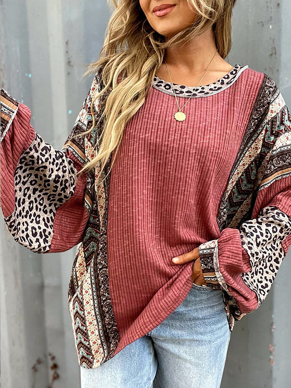 Leopard Combo Top