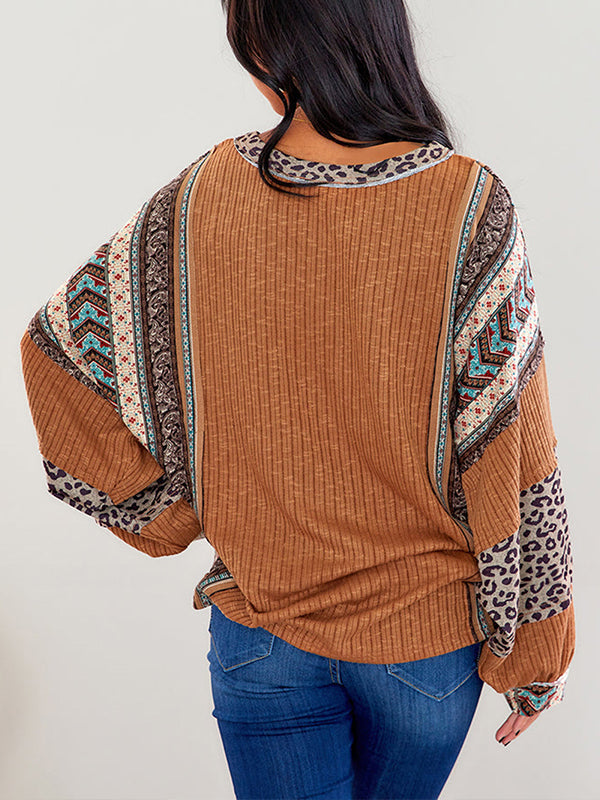 Leopard Combo Top