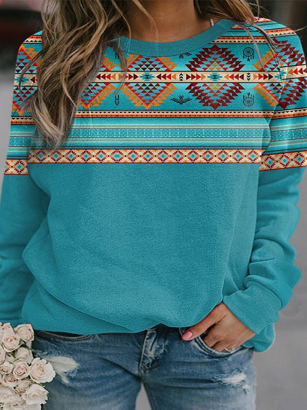 Printed Round-Neck Sweatshirt