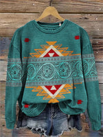 Printed Round-Neck Sweatshirt