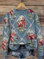 Printed Round-Neck Sweatshirt