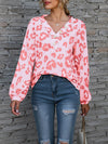 Leopard Button-Front Tee