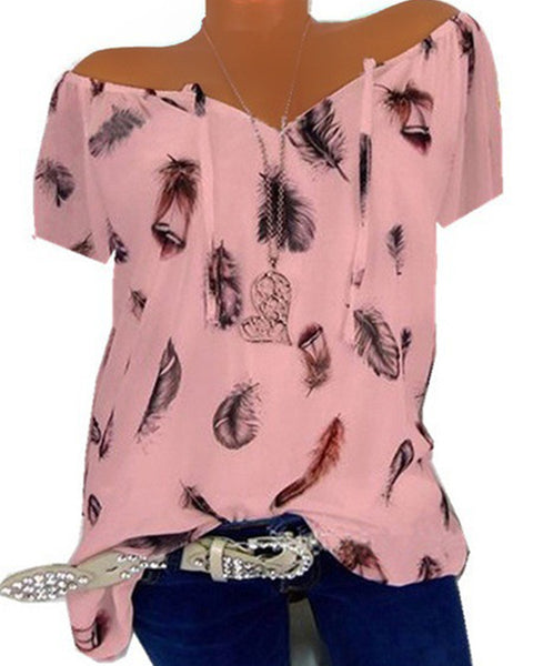 Feather Print Shirt