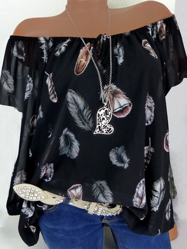 Feather Print Shirt