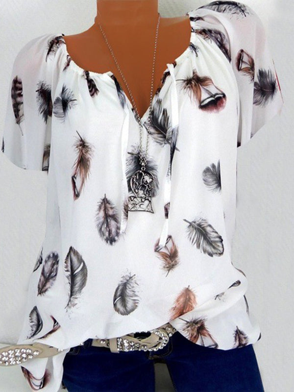Feather Print Shirt