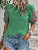 Embroidery Sleeve Tee