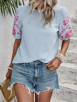 Embroidery Sleeve Tee