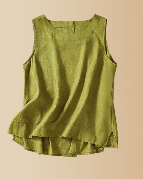 Solid Slit Tank Top